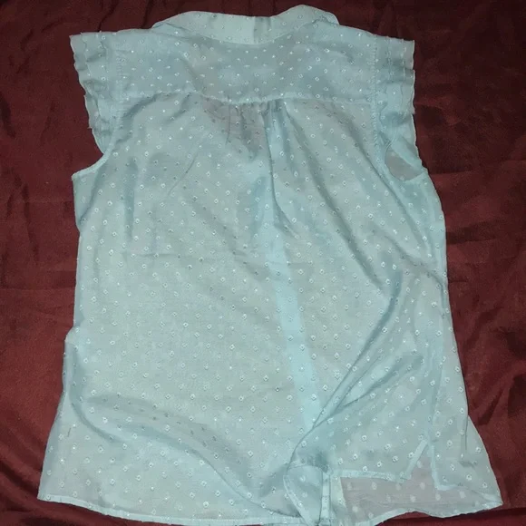 Lilly Pulitzer 10 Teal sheer Women’s Top - Picture 8 of 11